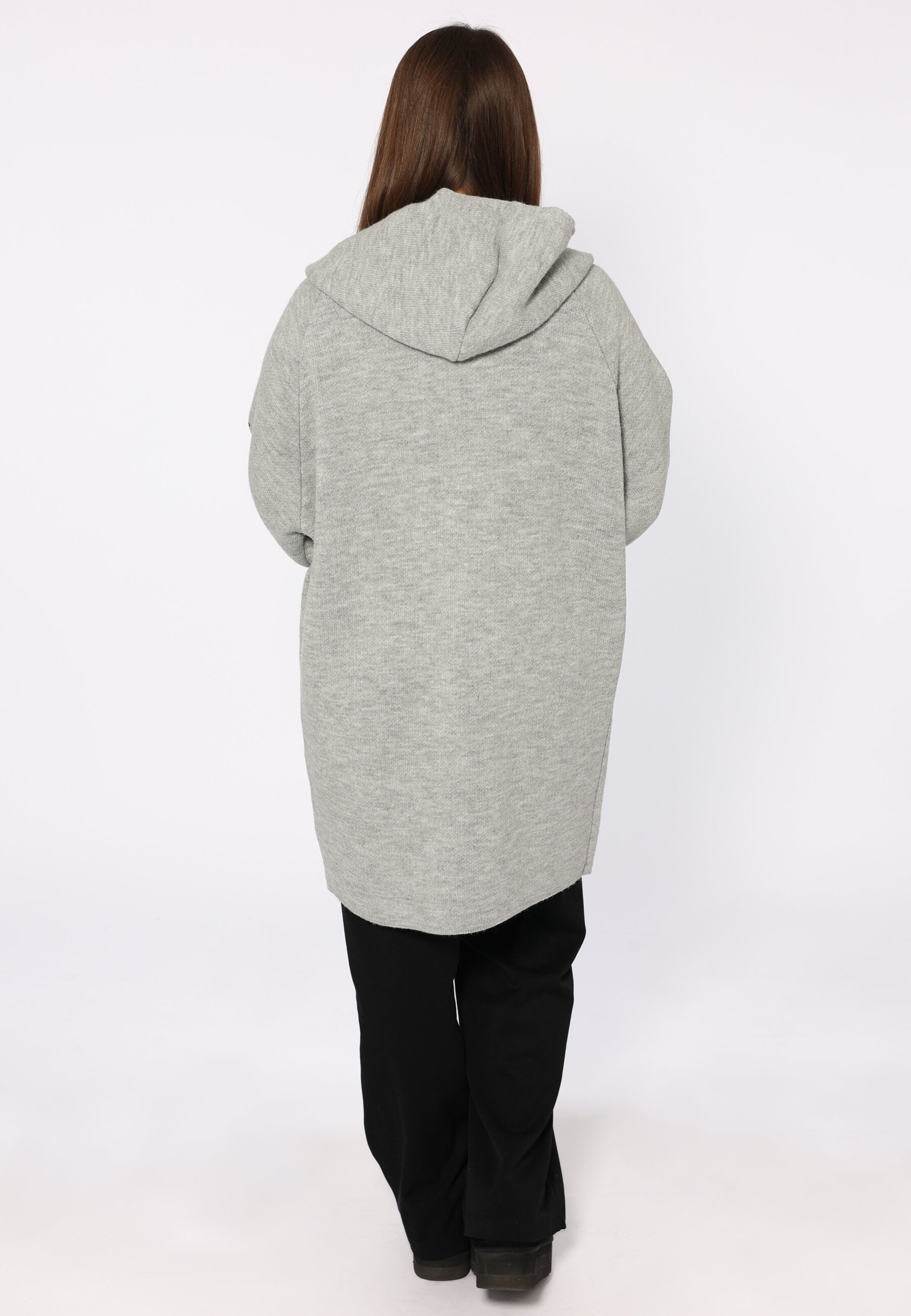 Zwillingsherz Fleece Jacket in Grey
