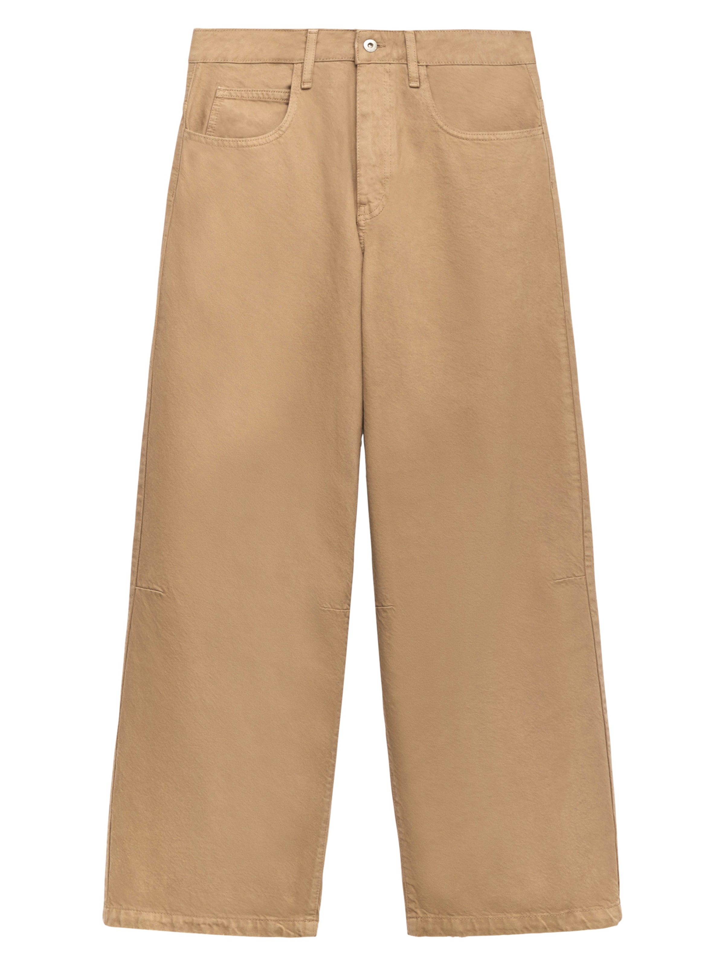 Adolfo Dominguez Широки крачоли Дънки в бежово: отпред