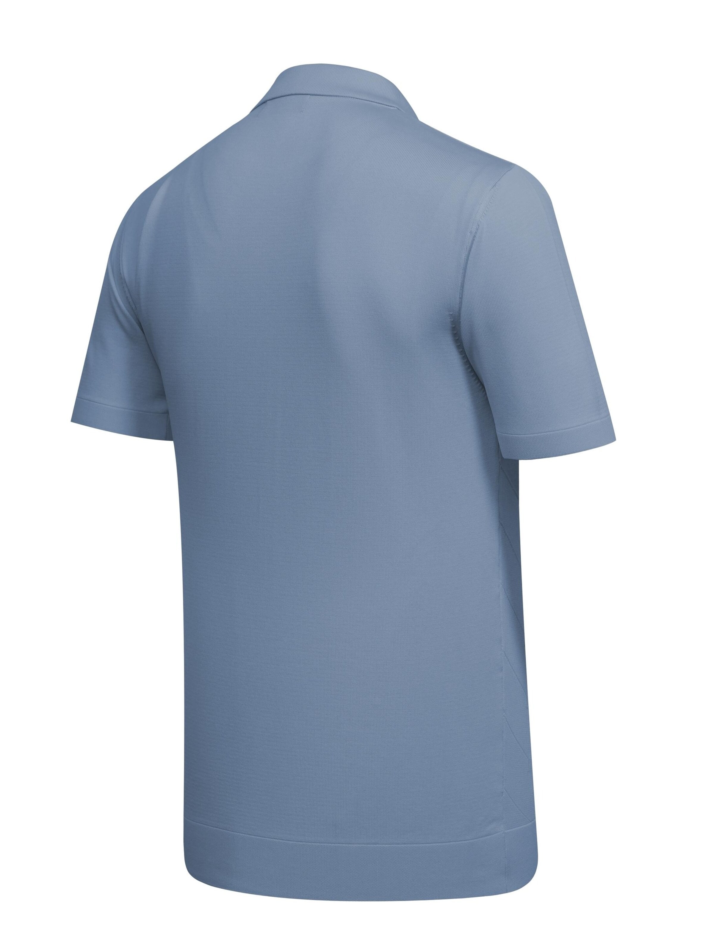 Cizgi Triko Shirt‌ in Blau