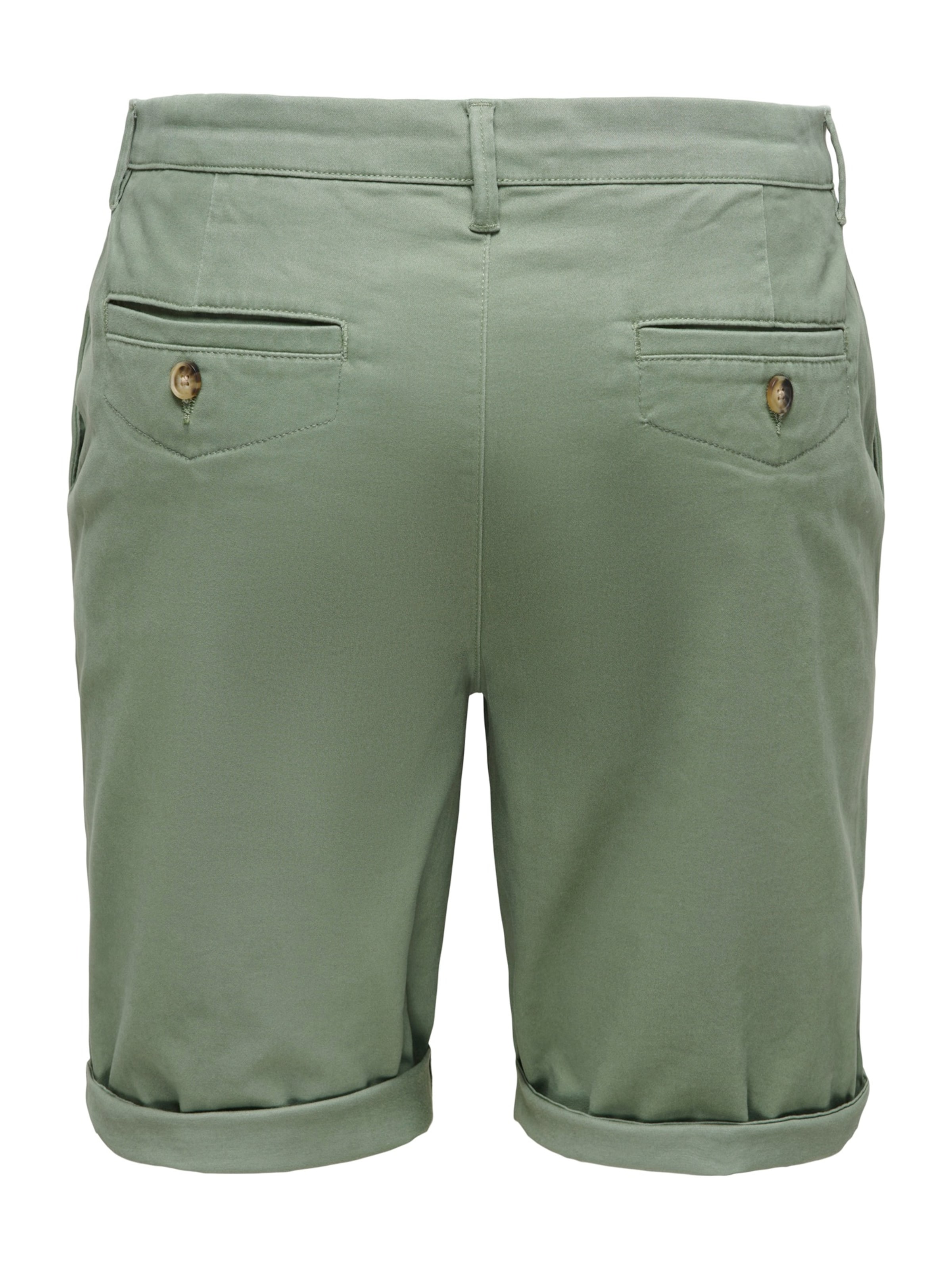 Only & Sons - Regular Calças chino 'ONSSAUL' em verde