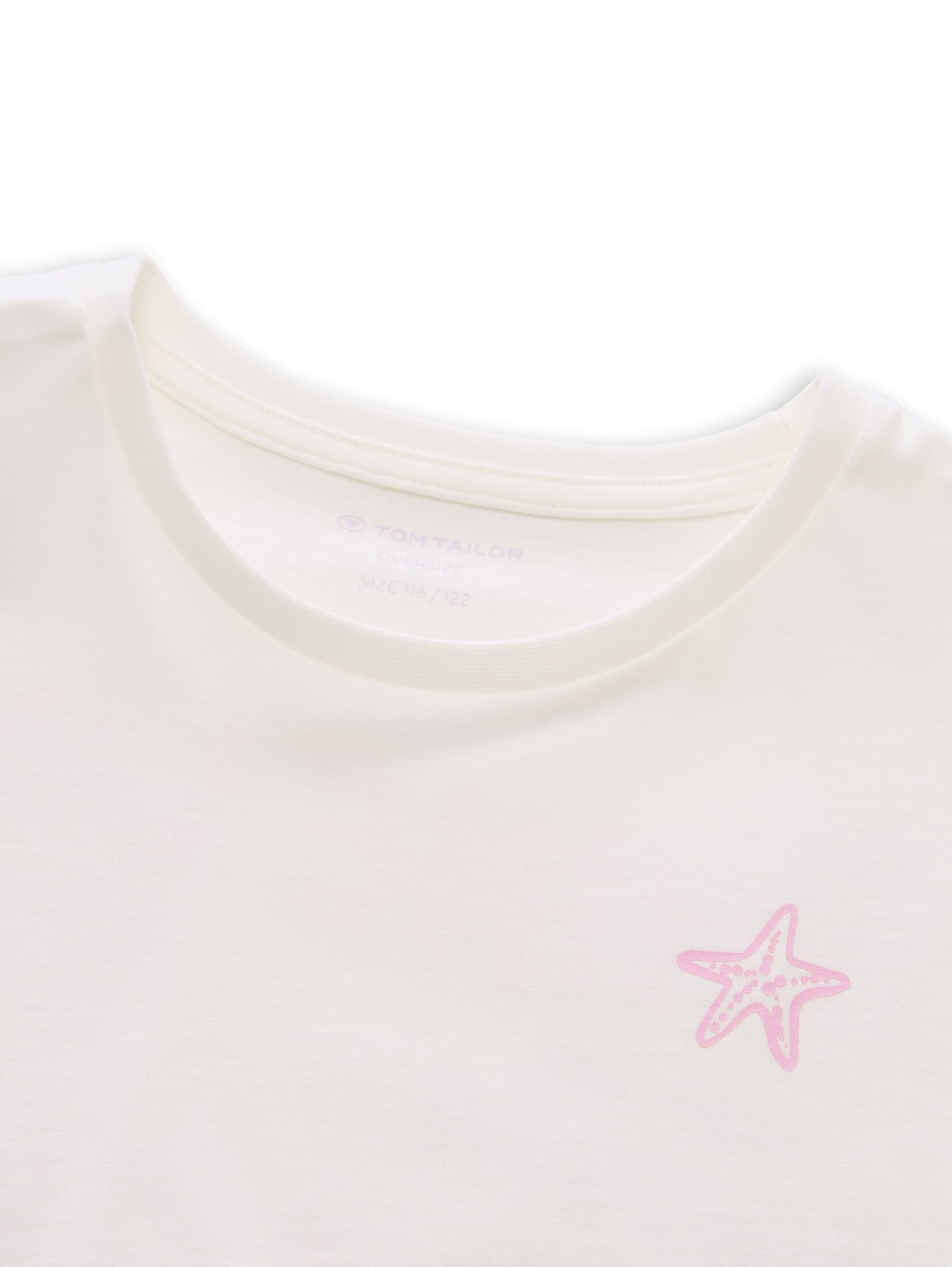 TOM TAILOR T-Shirt in Weiß