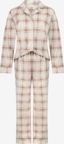 HunkemöllerPidžama - bež boja: prednji dio