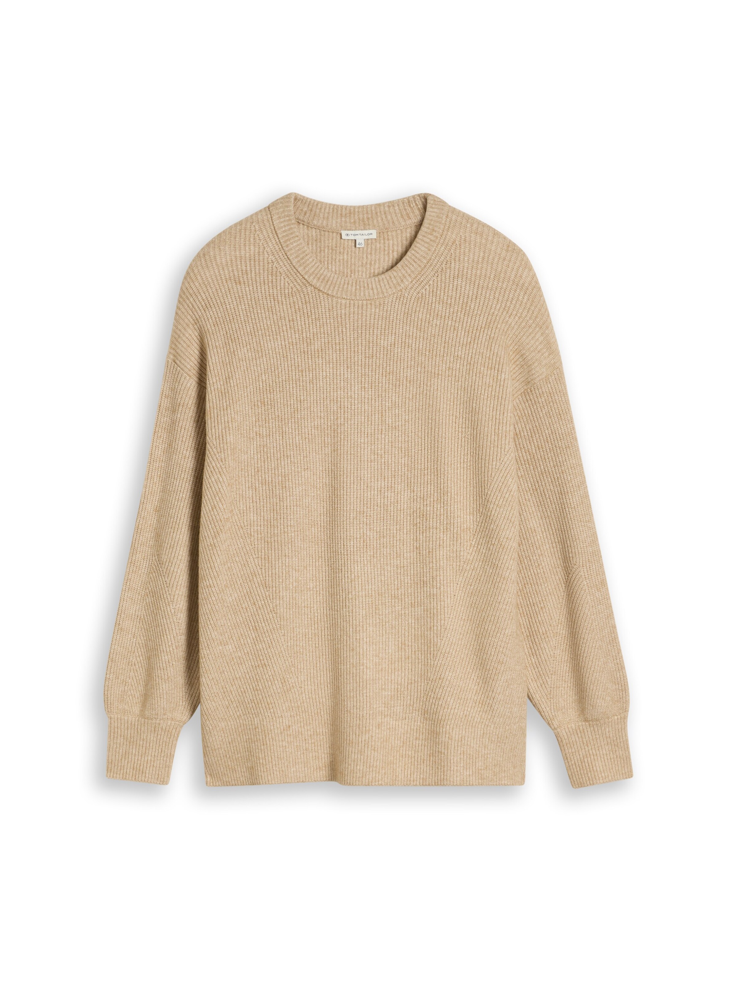 Tom Tailor Women + Sweater in Beige: front