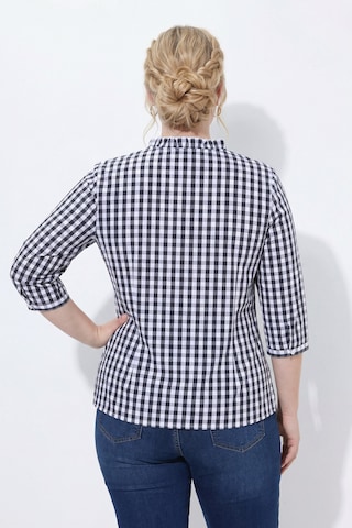 Ulla Popken Trachtenbluse in Schwarz