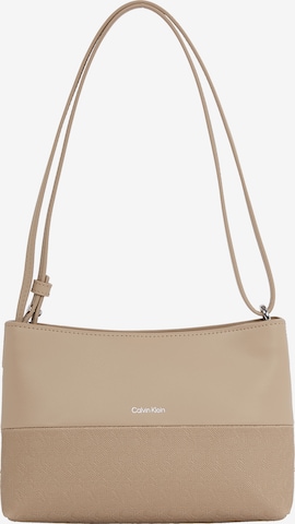 Calvin Klein Shoulder Bag 'Mixmedia' in Brown: front