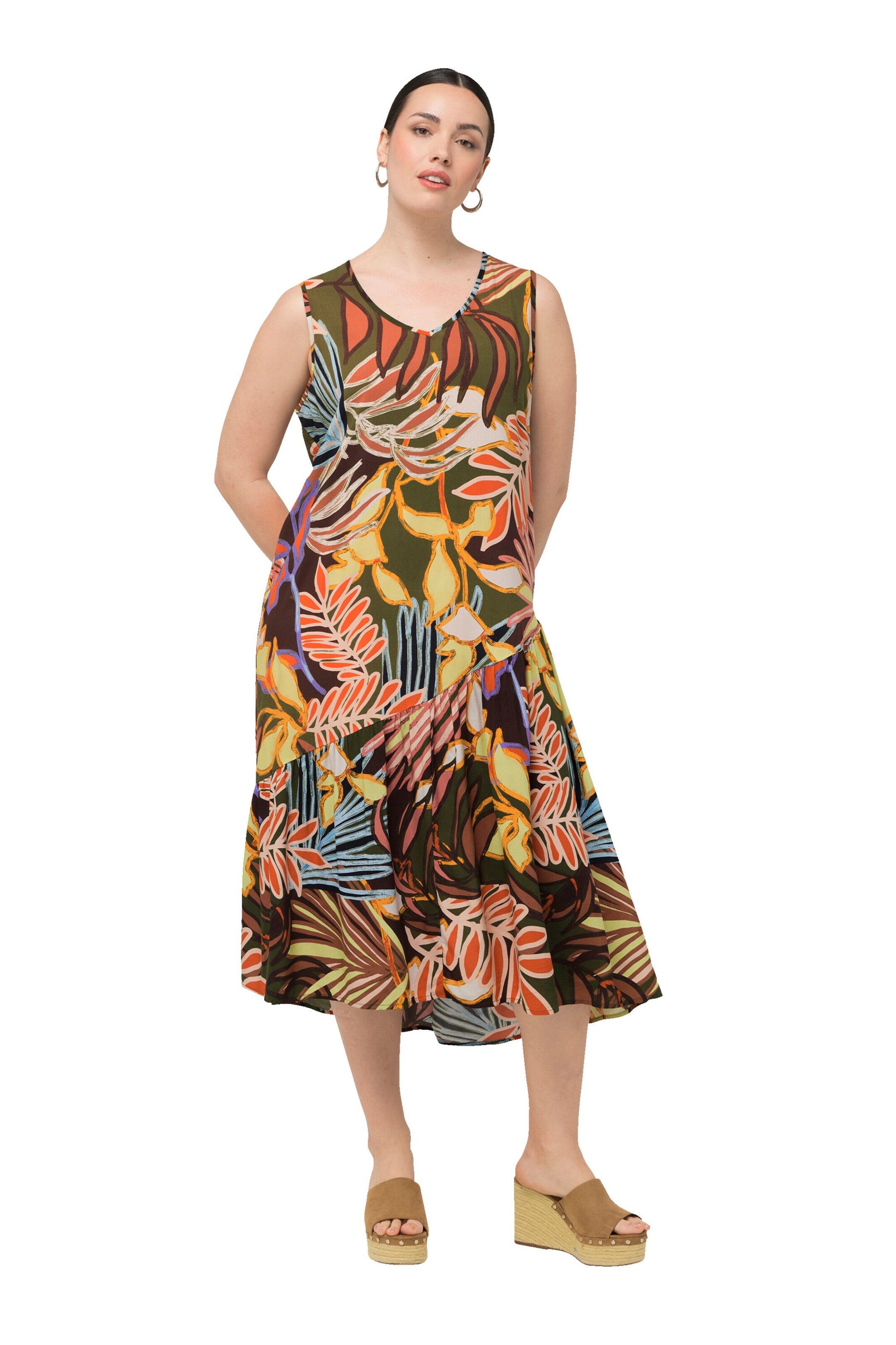 Ulla Popken Dress in Green