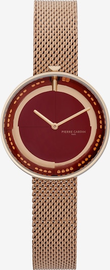 PIERRE CARDIN Uhr in gold / orange / pastellpink / bordeaux, Produktansicht