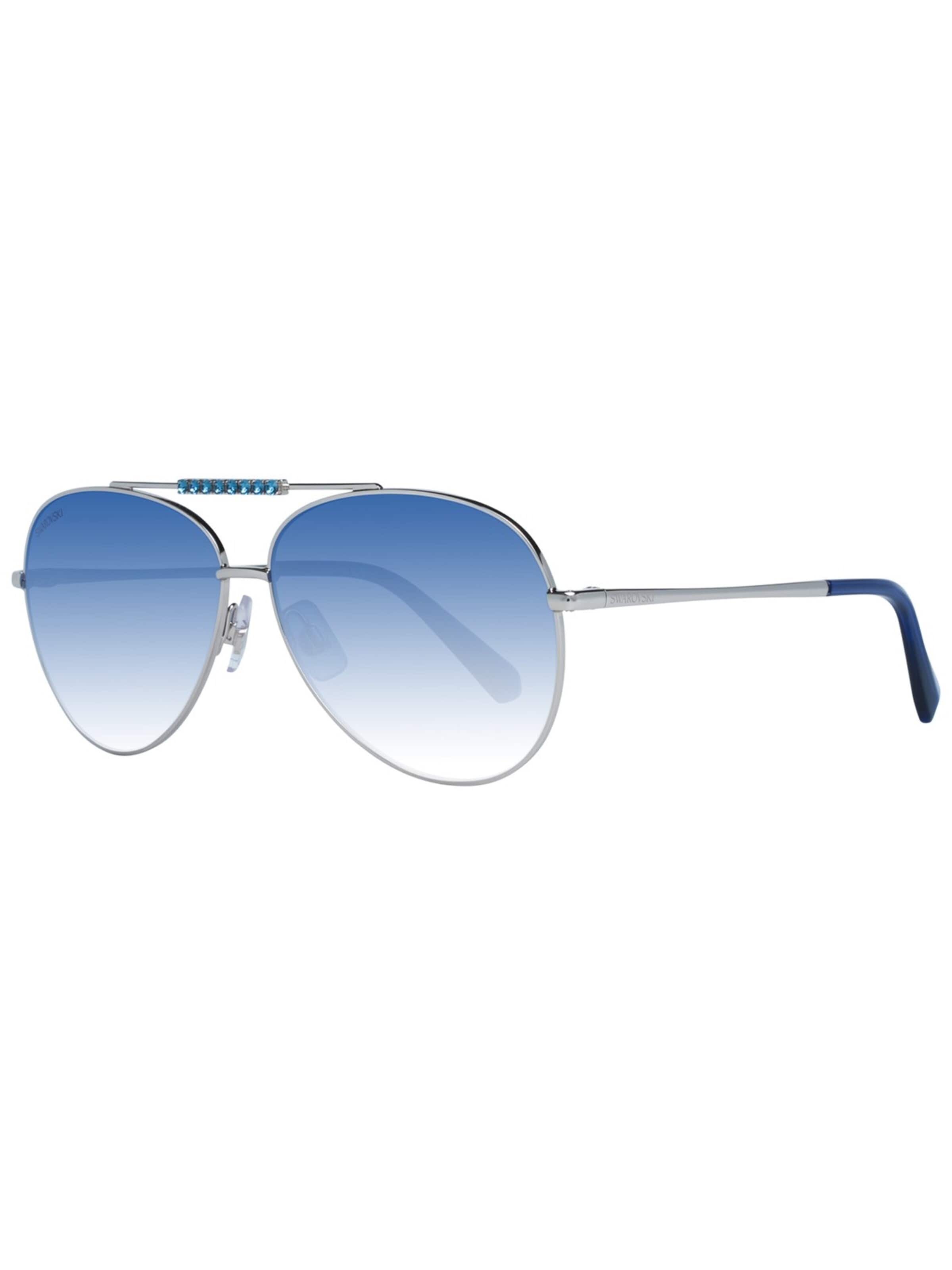 Lunettes de soleil 'Swarovski Sunglasses SK0308 16W 60' Swarovski en argent : devant
