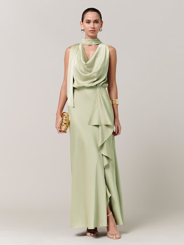 SávelVečernja haljina 'Kendall' - zelena boja: prednji dio