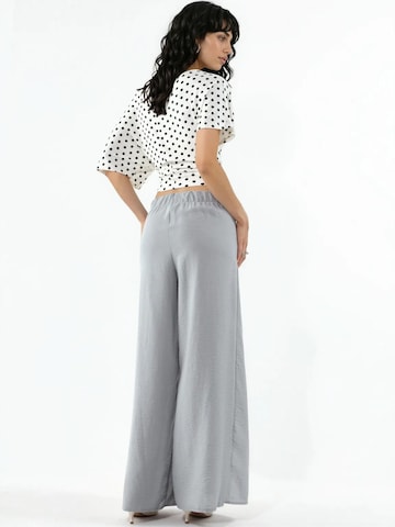 Busem Wide leg Broek 'Hose' in Grijs