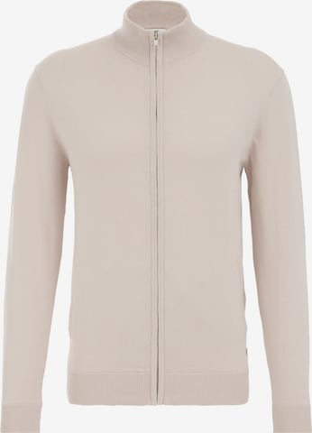 Vestes en maille WE Fashion en beige : devant