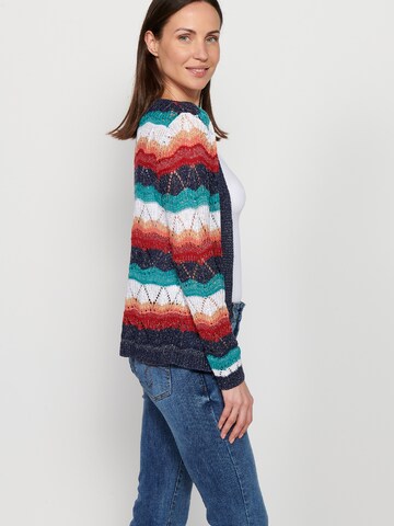 Cardigan KOROSHI en mélange de couleurs