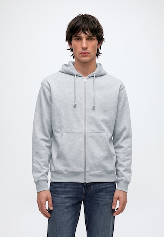 WEEKDAY - Sudadera con cremallera 'Classic' en gris: frente