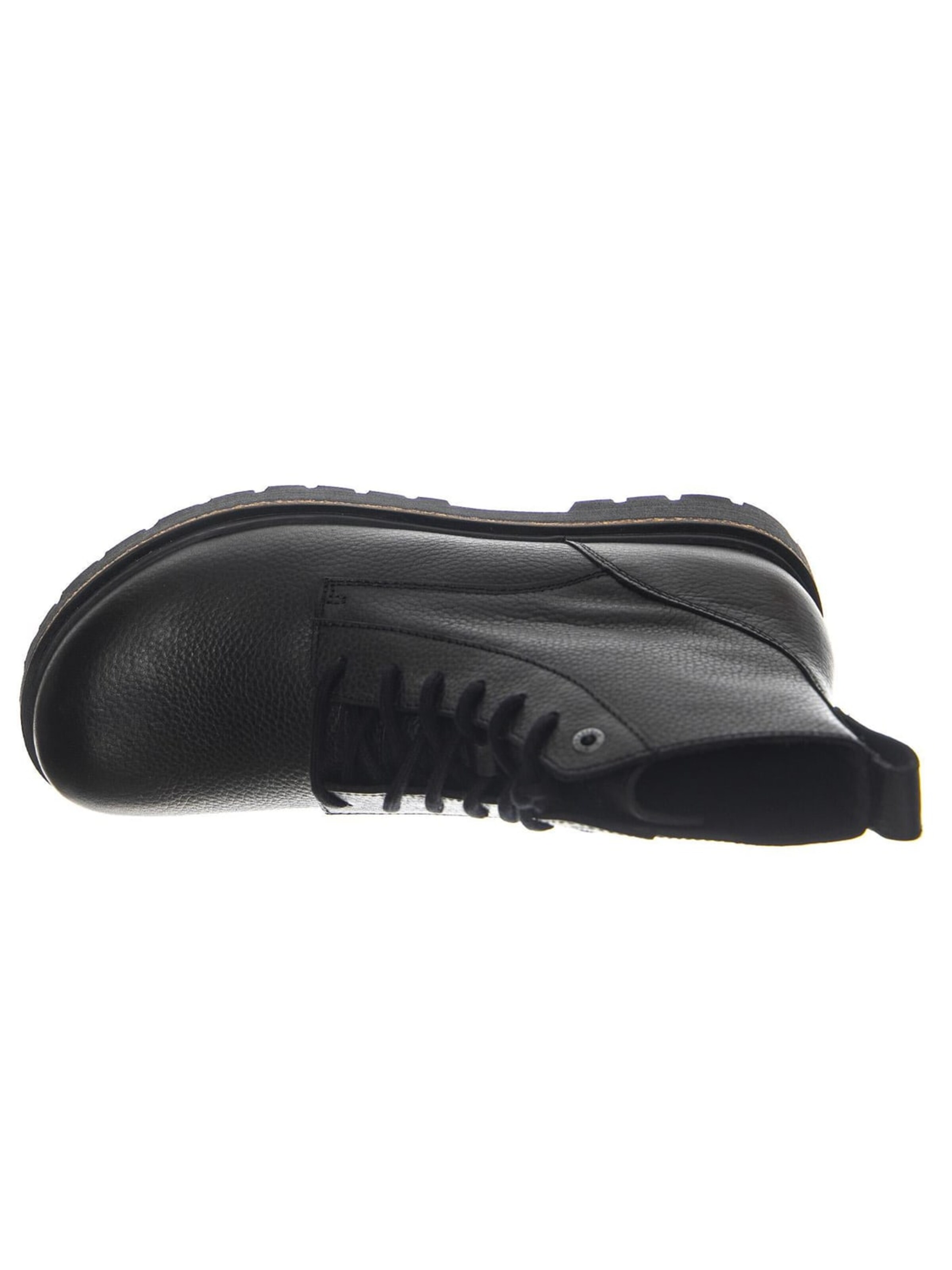 BIRKENSTOCK Kozaki 'Highwood Lace Mid N Black, Natural Leather' w kolorze czarny