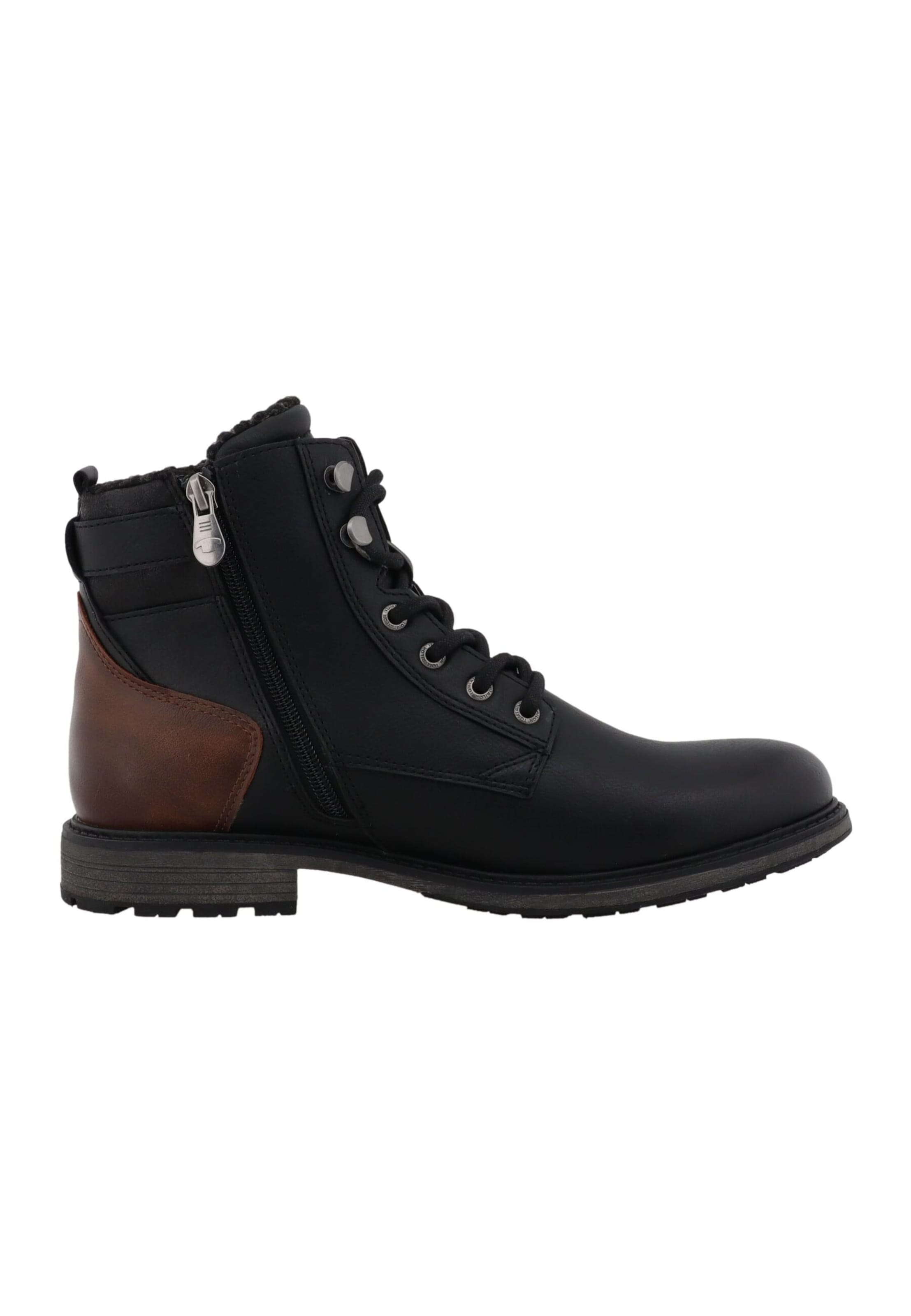 TOM TAILOR Veterboots in Zwart