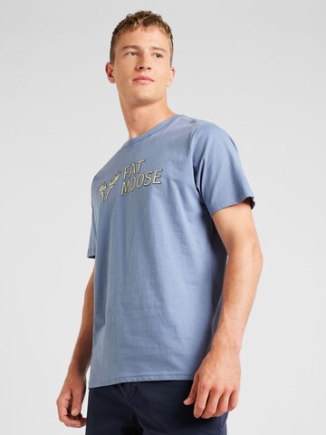 T-Shirt Fat Moose en bleu : devant