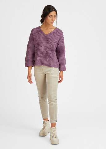 eve in paradise Pullover 'Brinja' in Lila