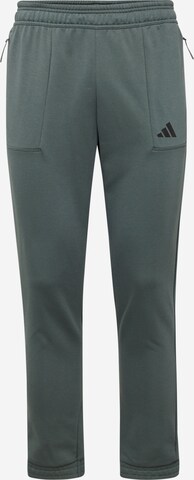 ADIDAS PERFORMANCE Slimfit Sportbroek 'Pump' in Groen: voorkant