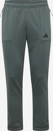 ADIDAS PERFORMANCE Workout Pants 'Pump' in Dark green / Black, Item view