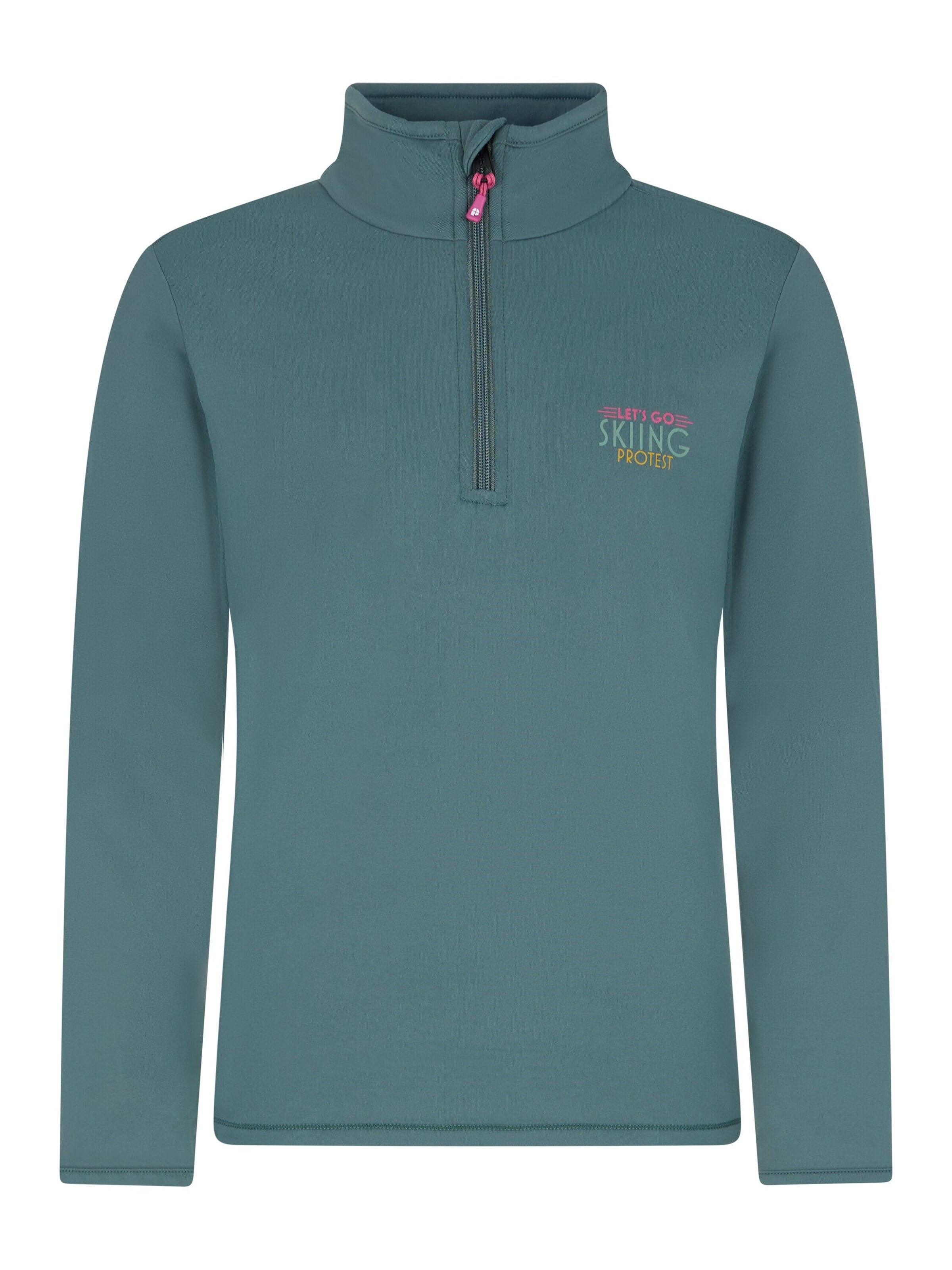 PROTEST Sports sweatshirt 'PRTDESRA JR' in Green: front