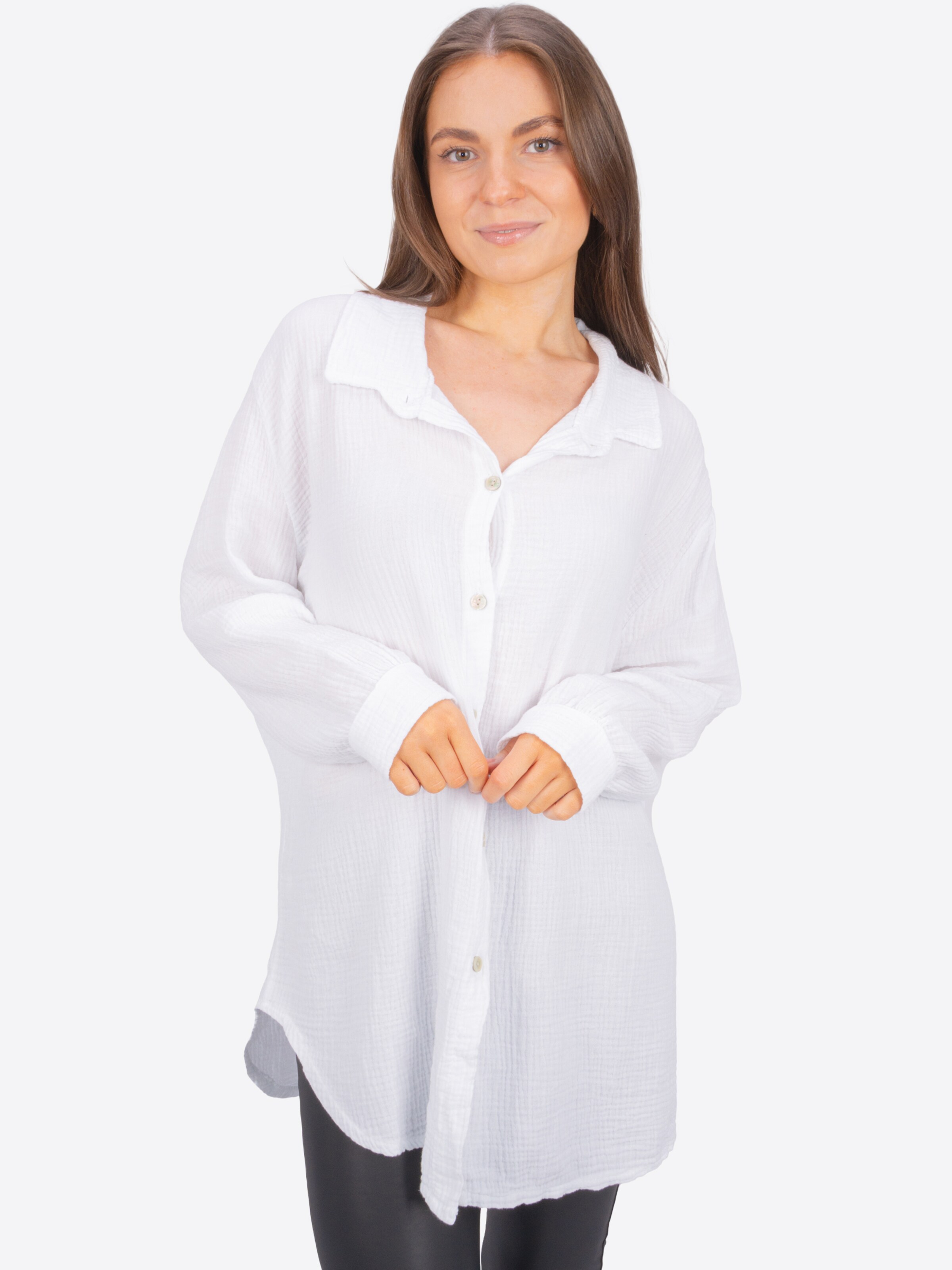 Chemisier 'Susie' Seasons of April en blanc : devant