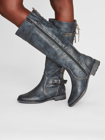 Bottes MUSTANG en bleu : devant