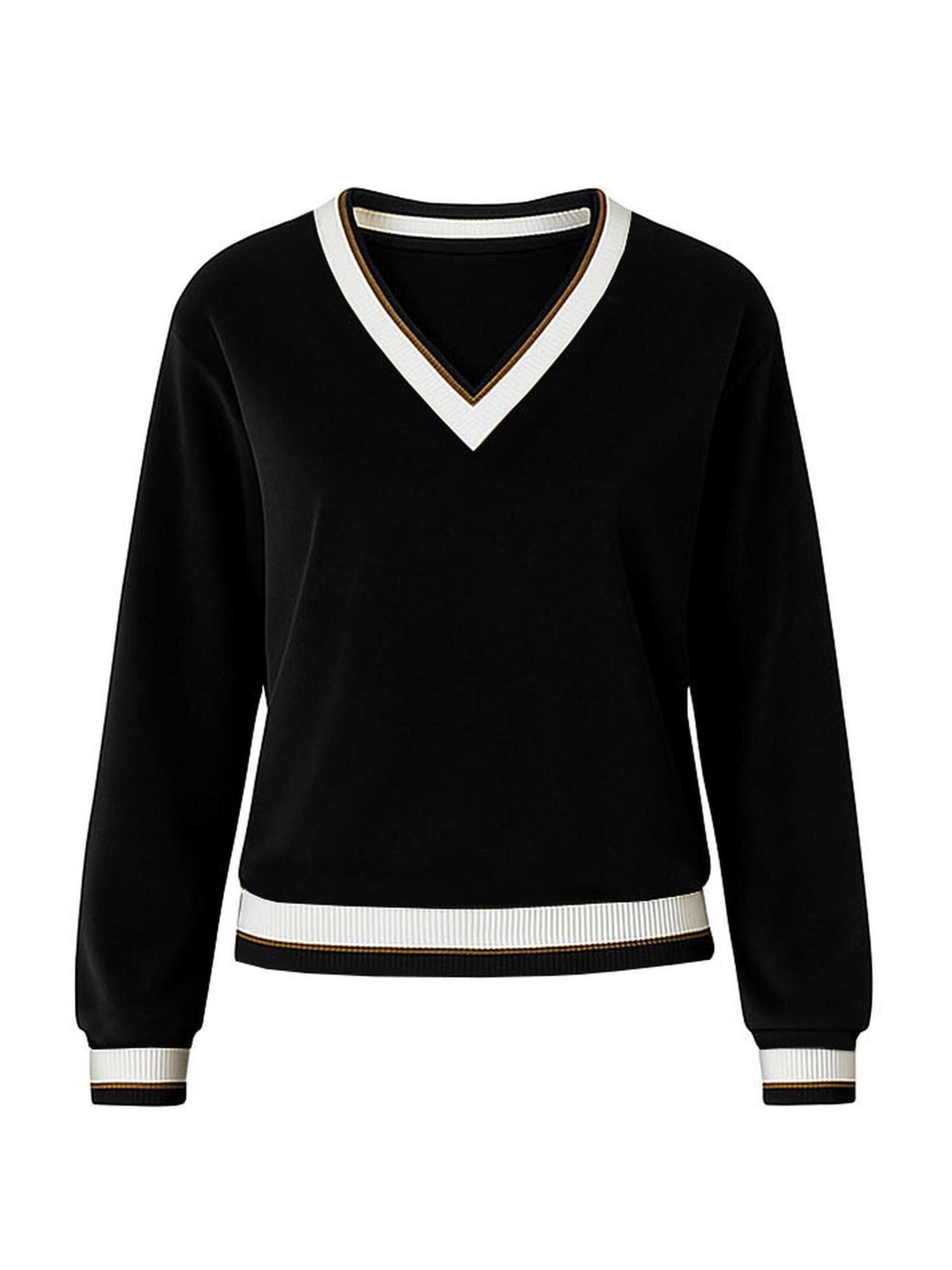 Vivisence Sweatshirt '9001' in Zwart: voorkant