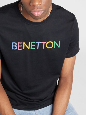 UNITED COLORS OF BENETTON Shirt in Black