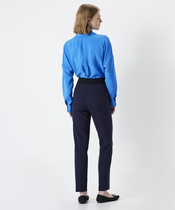 Coupe slim Pantalon à plis Ipekyol en bleu