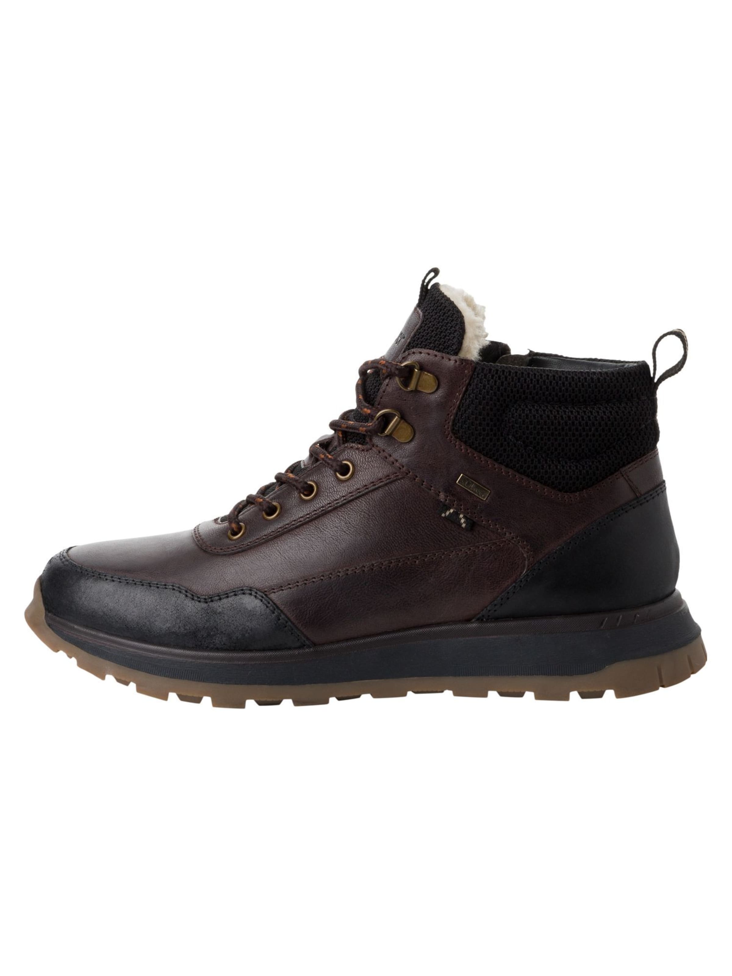s.Oliver Lace-up boot in Brown