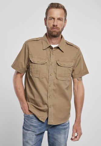 Comfort fit Camicia di Brandit in marrone: frontale