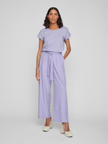 VILA Široke hlačnice Hlače 'Scarly' | vijolična barva