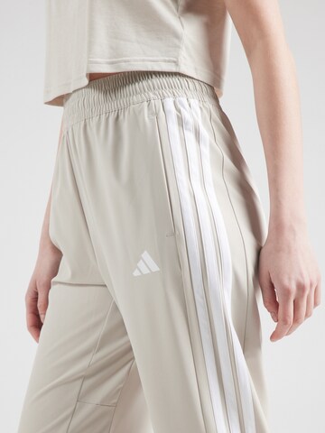 ADIDAS PERFORMANCE Tapered Sports trousers 'Essentials' in Beige