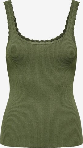 ONLY Knitted Top 'GEMMA' in Green: front