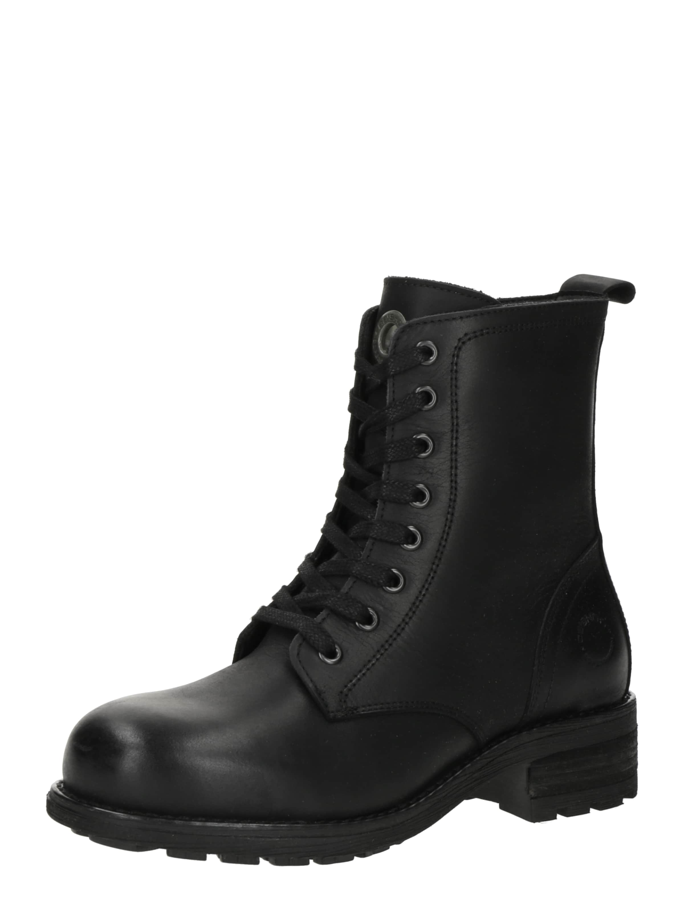 Ca'Shott Lace-up bootie 'KARLA' in Black: front