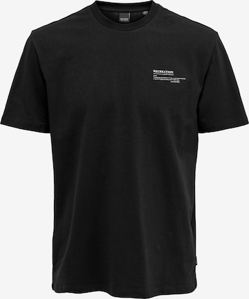 Only & Sons Shirt 'FINN' in Zwart: voorkant