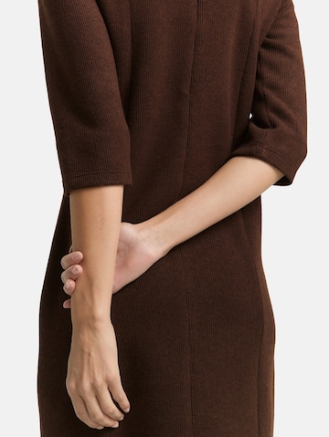 TOM TAILOR Kleid 'Cosy' in Braun