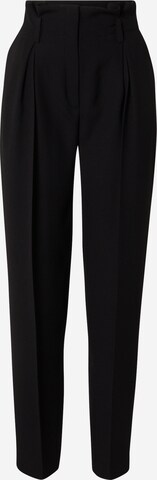 HUGO Regular Trousers with creases 'Hobana' in Black: front