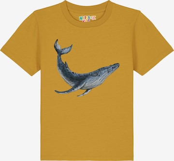 watabout.kids T-Shirt 'Wal' in Gelb: Vorderseite