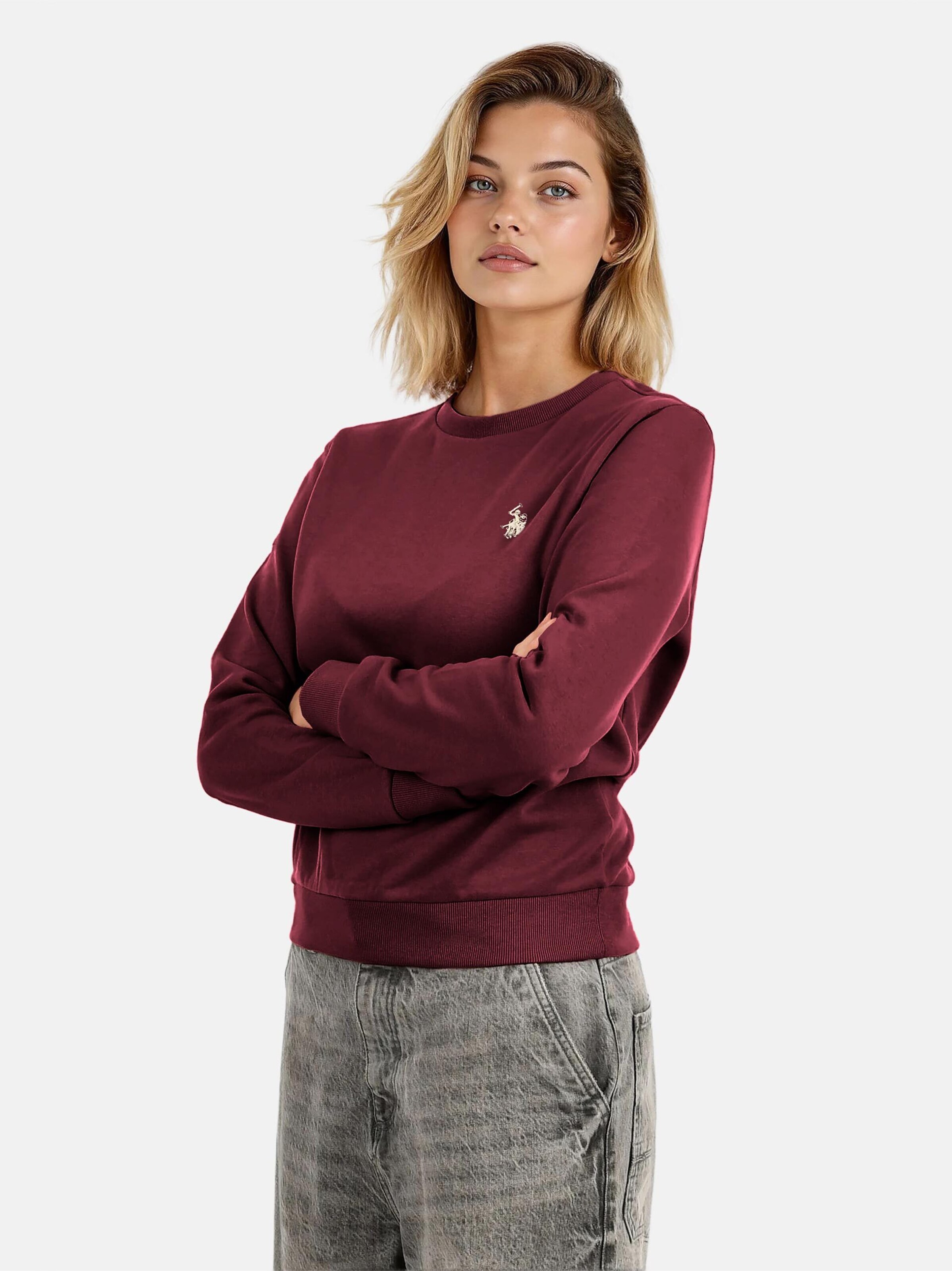 U.S. POLO ASSN. Sweatshirt in Lila