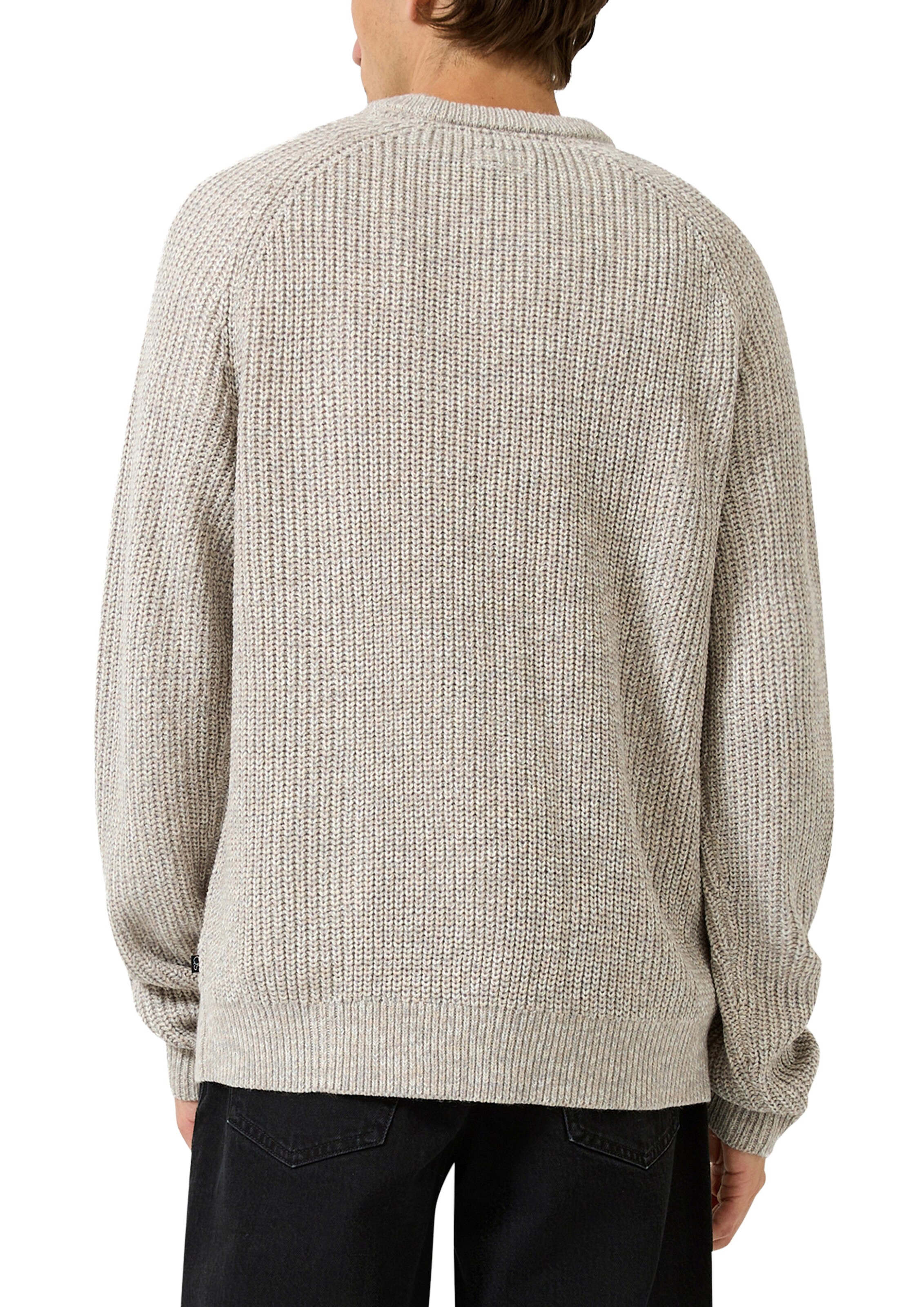 Pull-over QS en beige : derrière