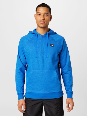 UNDER ARMOUR Athletic Sweatshirt 'Rival' in Blue: front