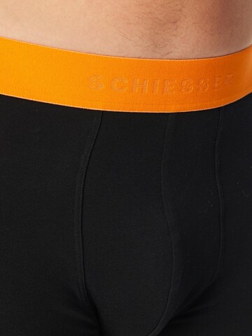 SCHIESSER Boxershorts '95/5 Organic Cotton' in Zwart