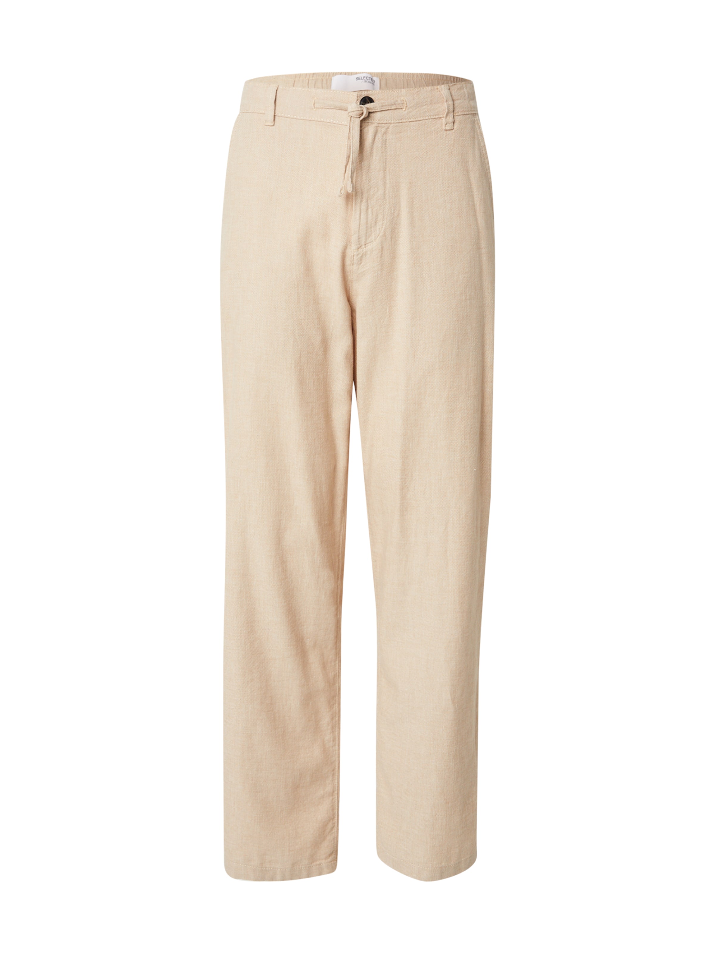 SELECTED Loose fit Pants 'SLH220-BRODY SUN' in Beige: front