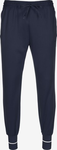 Effilé Pantalon de sport NIKE en bleu : devant