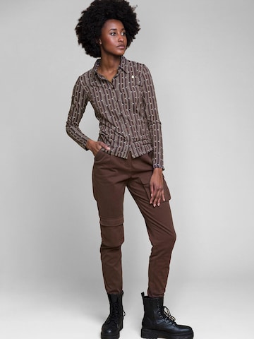 4funkyflavours Slim fit Cargo Pants 'Nomalizo' in Brown