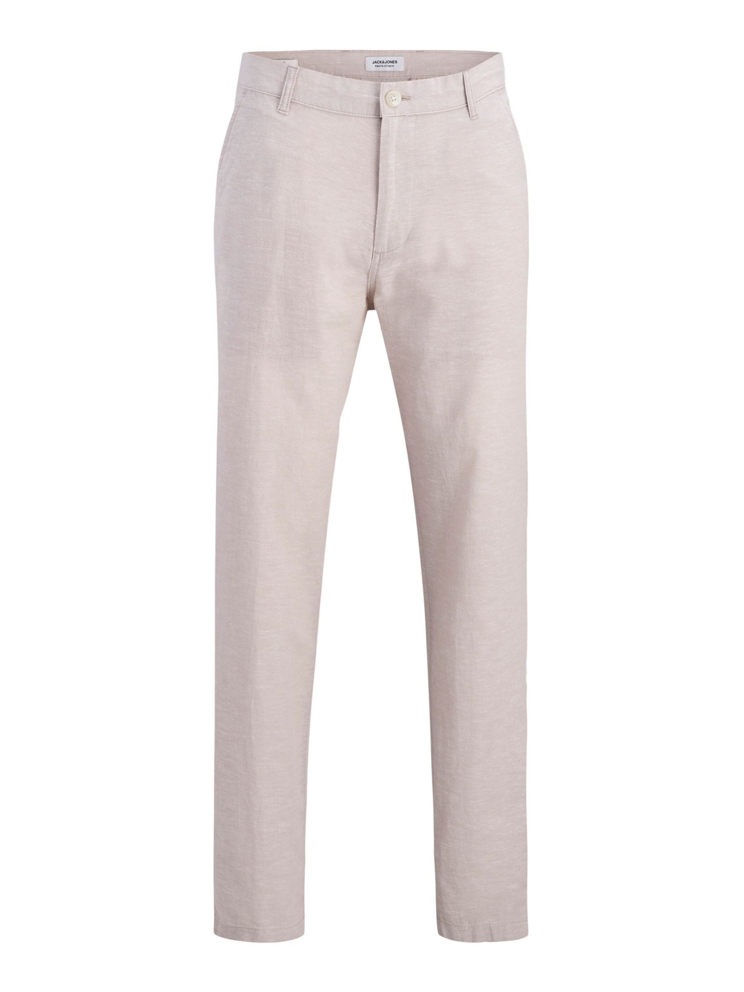 Pantalon chino JACK & JONES en beige : devant