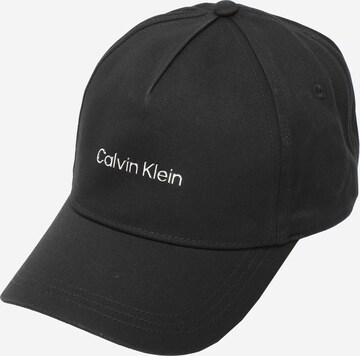 Cappello da baseball di Calvin Klein in nero: frontale