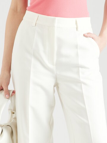 SELECTED FEMME Wide leg Trousers with creases 'SLFLINA-MYLA' in White