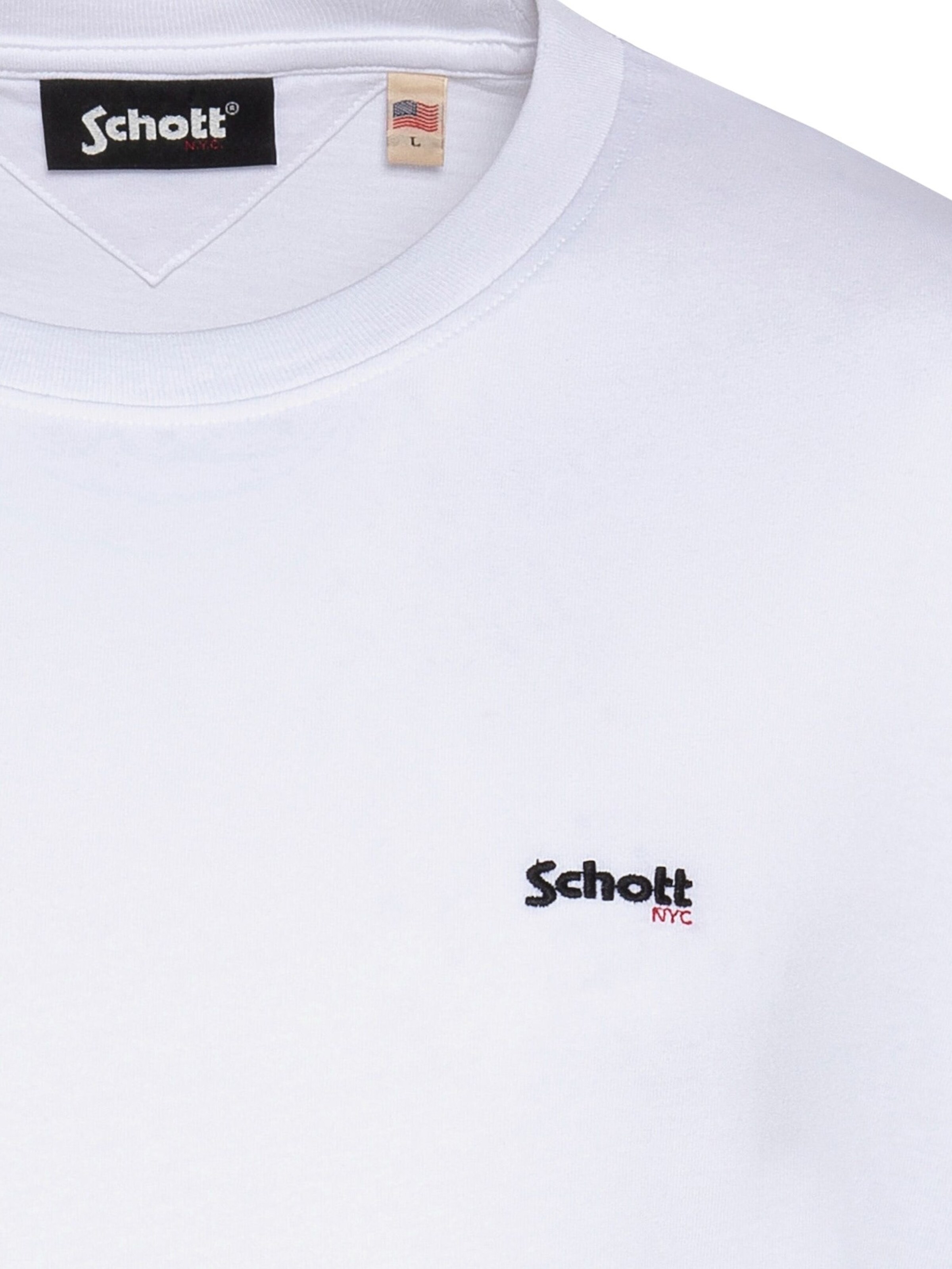Schott NYC Bluser & t-shirts 'Claw' i hvid